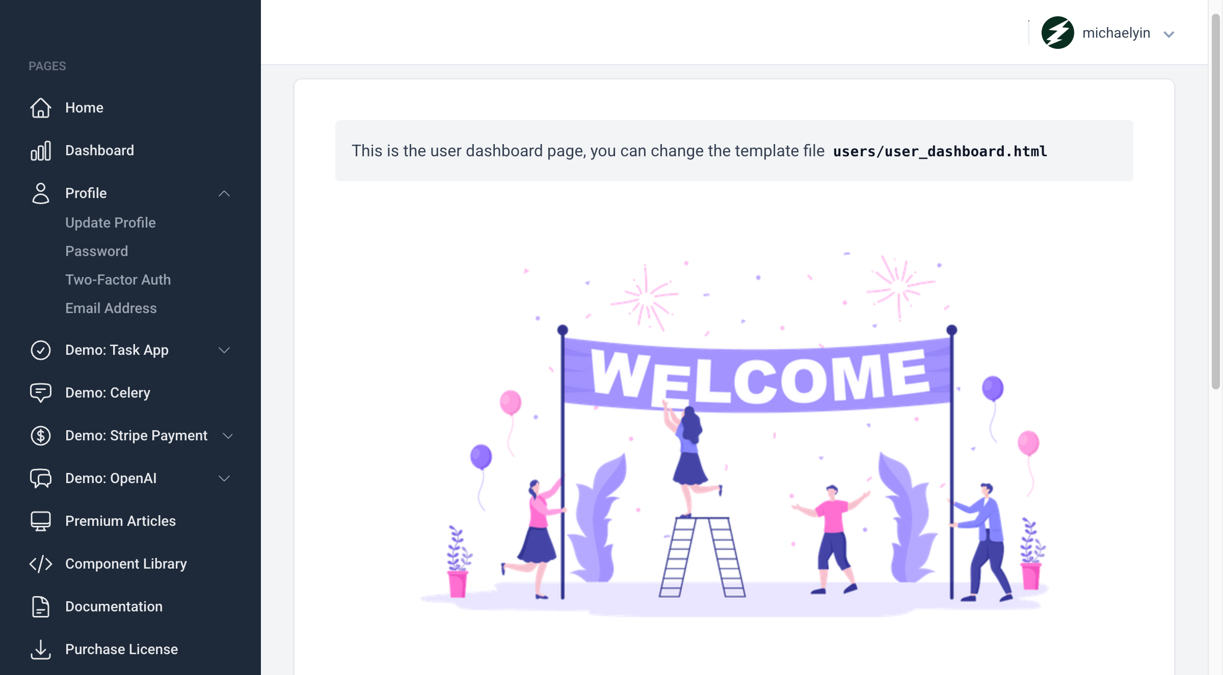 SaaS Hammer Dashboard Preview